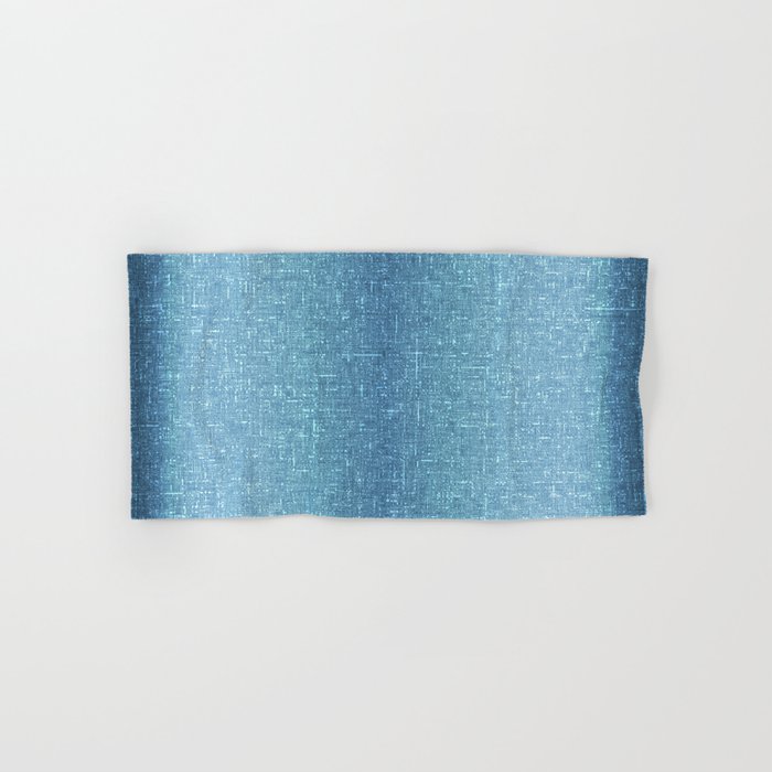 blue architectural glass texture look Hand & Bath Towel