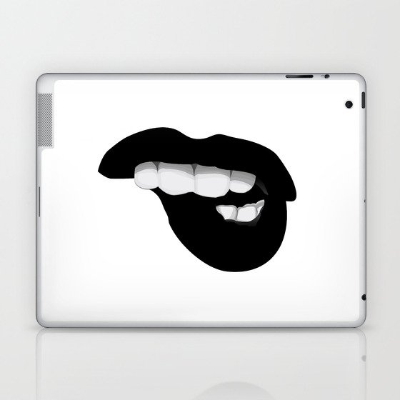 Black Lips Laptop & iPad Skin