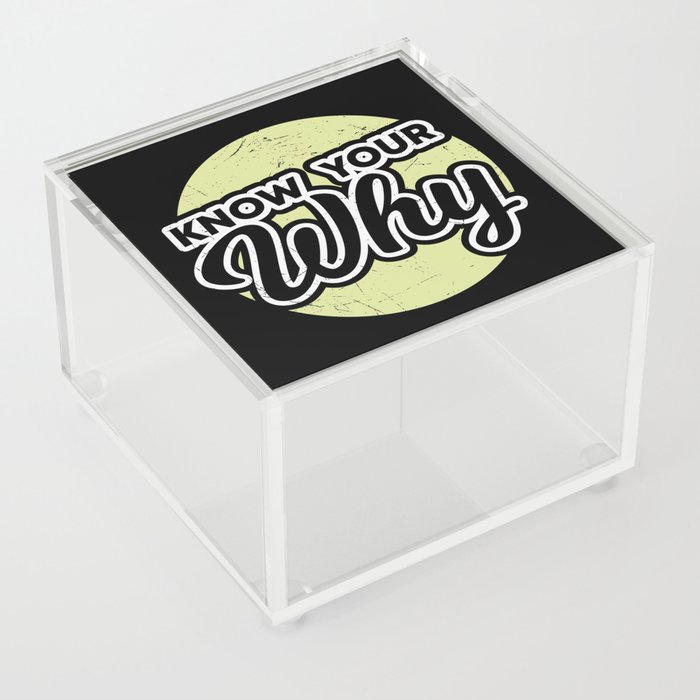 Know Your Why Acrylic Box