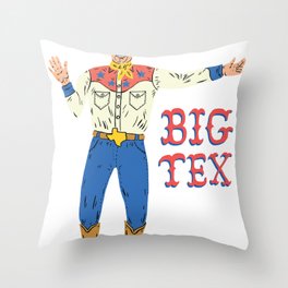 BIG TEX Throw Pillow