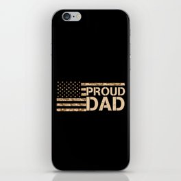 Proud Dad Patriotic American iPhone Skin