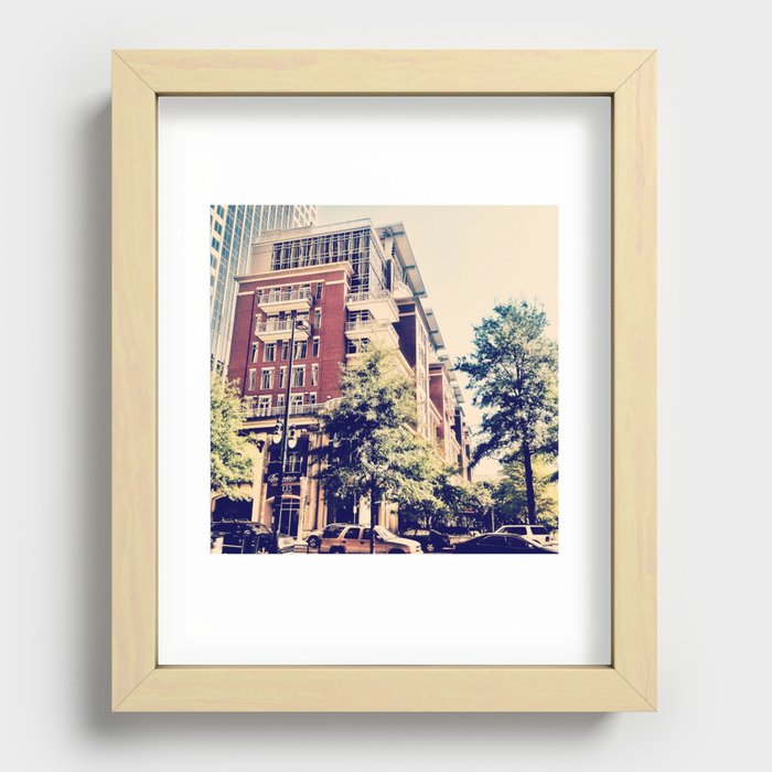 Downtown Charlotte, NC Recessed Framed Print