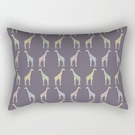 Pastel Giraffes Rectangular Pillow