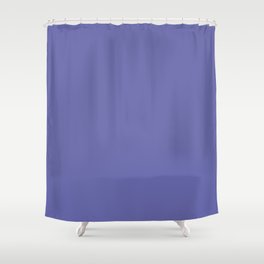 Now Veri Peri periwinkle blue pastel solid color modern abstract illustration Shower Curtain