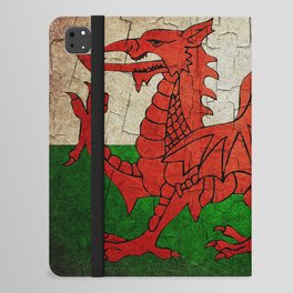 Vintage Wales flag iPad Folio Case