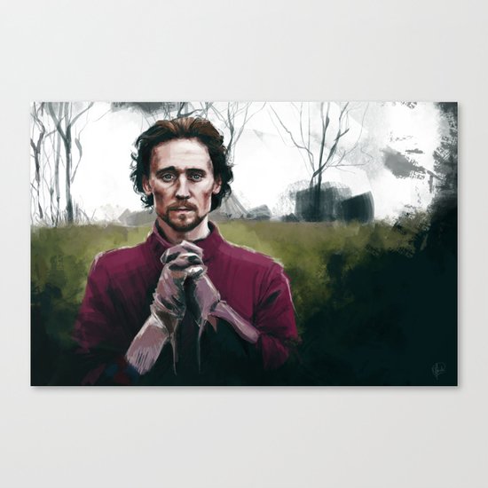 Henry V praying Canvas Print
