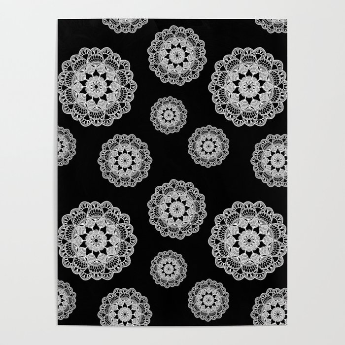 A Lace Mandala (small pattern) Poster
