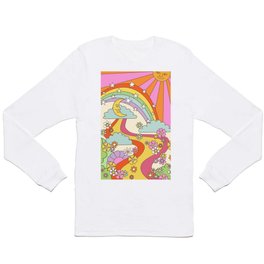 retro hippie boho print  Long Sleeve T-shirt