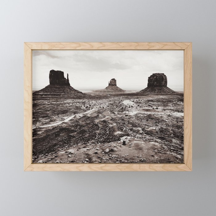 Monument Valley Vintage Framed Mini Art Print