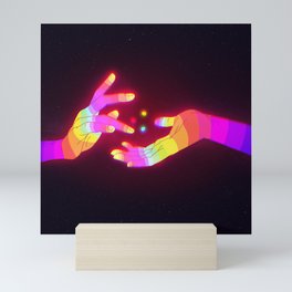 Psychedelic Energy Hands Mini Art Print