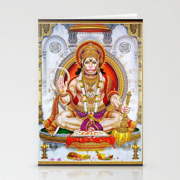 Hindu Hanuman Monkey God 5 Stationery Cards