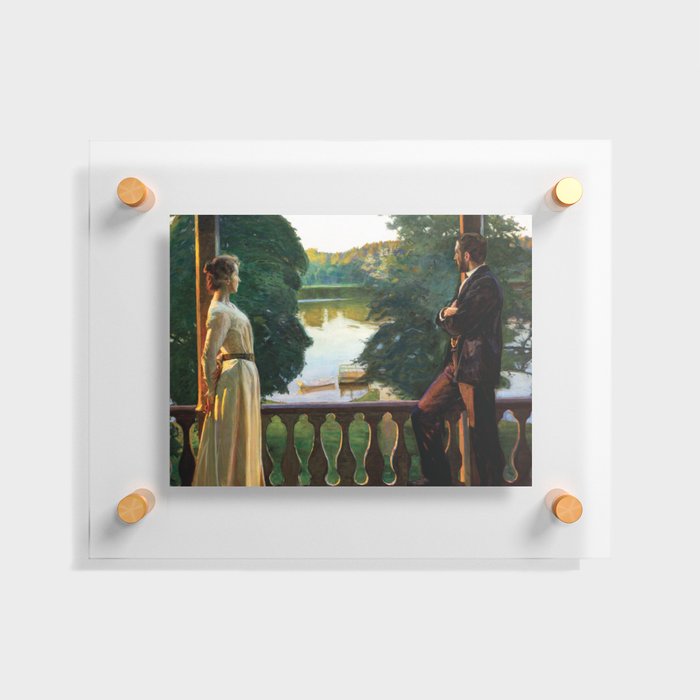 Nordic Summer's Evening by Richard Bergh Floating Acrylic Print
