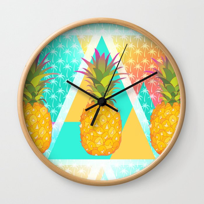 Pineapples Wall Clock