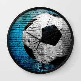 Soccer print variant 2 Wall Clock