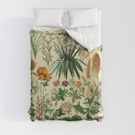 Fleurs - Adolphe Millot  Duvet Cover