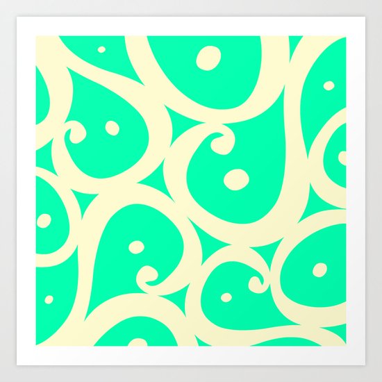 Mint Cream Jelly Art Print