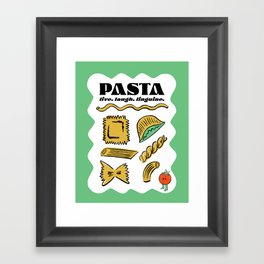 Pasta Print Framed Art Print