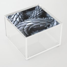 Silver Metallic Dragon Skin Acrylic Box