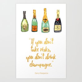 Champagne Collection Art Print