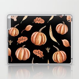 Watercolor Pumpkins Pattern Laptop Skin