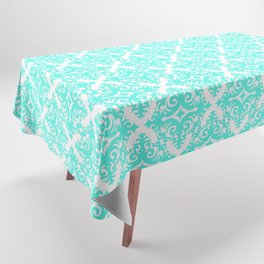 Damask (Turquoise & White Pattern) Tablecloth