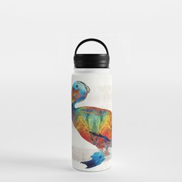 Colorful Pelican Art By Sharon Cummings Water Bottle