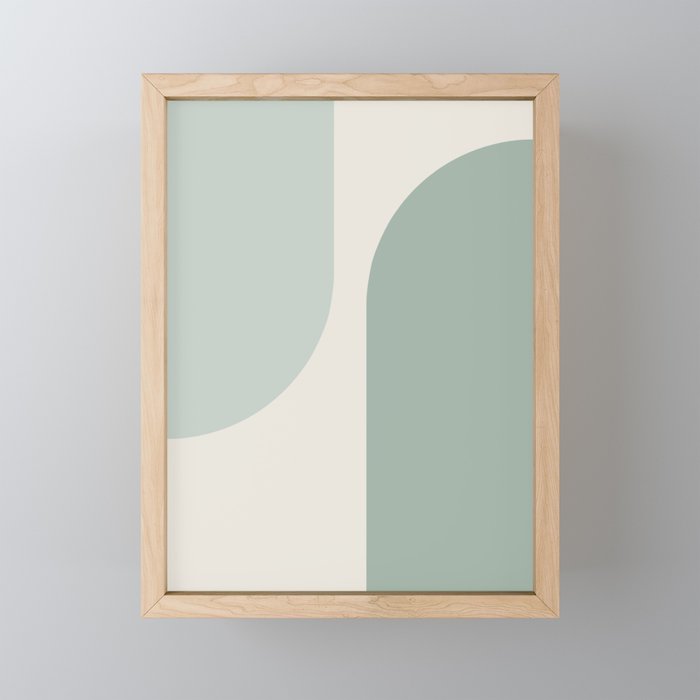 Modern Minimal Arch Abstract XVII Framed Mini Art Print