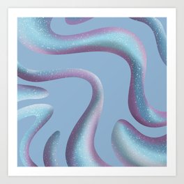 Atmospheric Galaxy - Blue Art Print