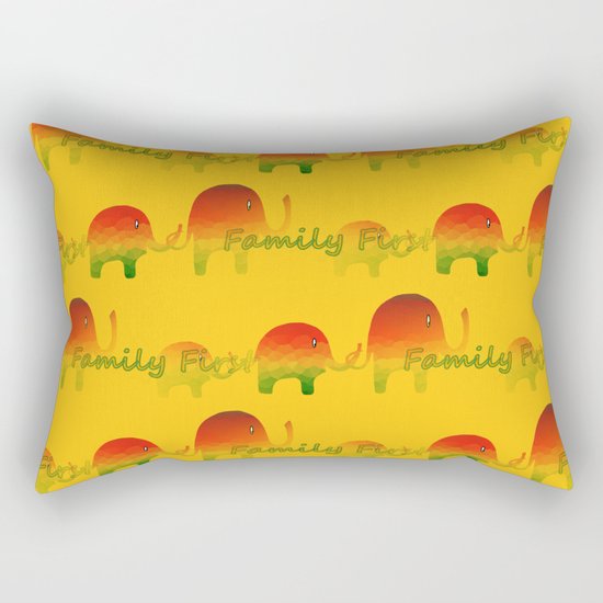 Family First Rectangular Pillow