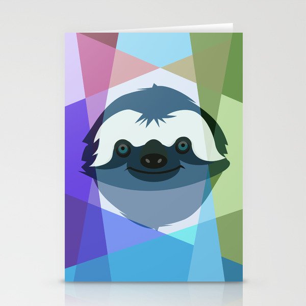 Sloth muzzle pop art print Stationery Cards