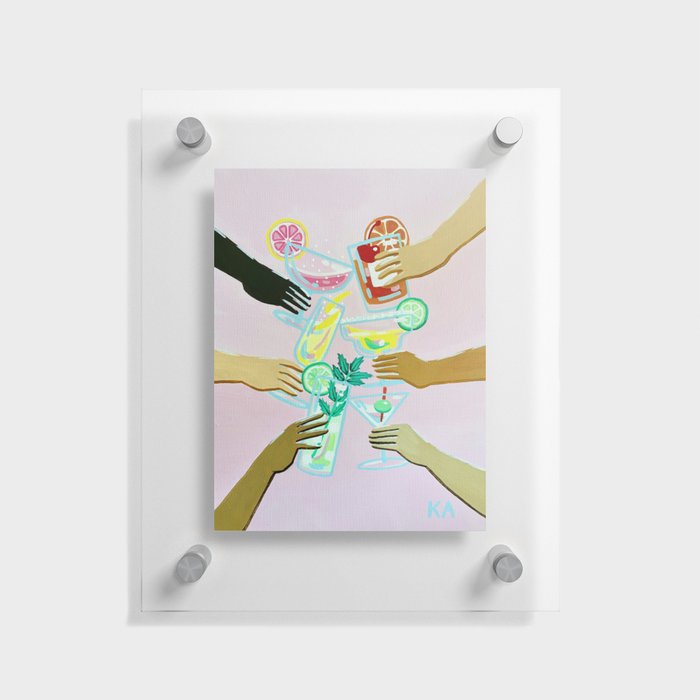 Better With Friends Floating Acrylic Print