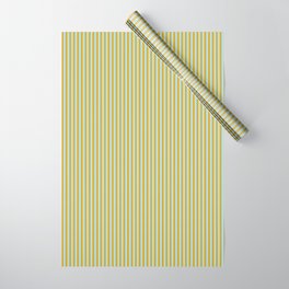 [ Thumbnail: Powder Blue and Goldenrod Colored Lined/Striped Pattern Wrapping Paper ]