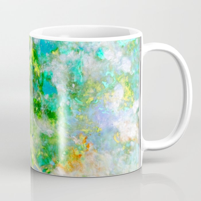Abstract Art in Color Symphony Green Coffee Mug