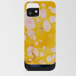 speckled marble | yellow iPhone Card Case