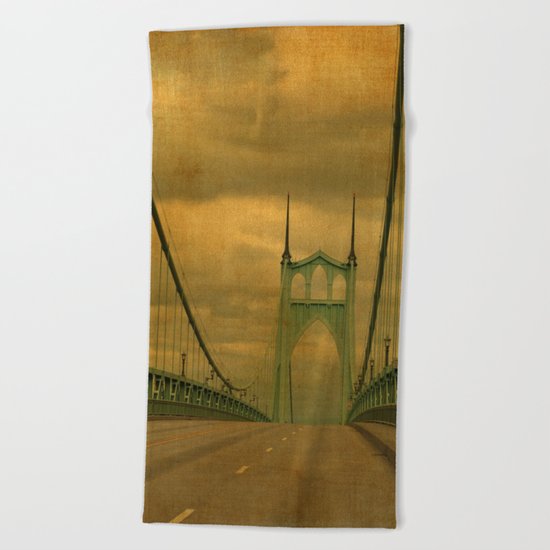 ST JOHNS BRIDGE Beach Towel