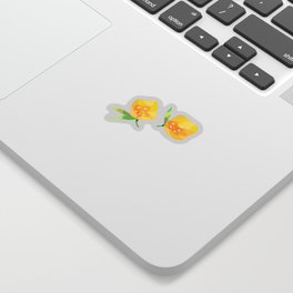 evening primrose Sticker