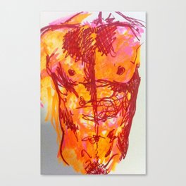 male torso summer Canvas Print