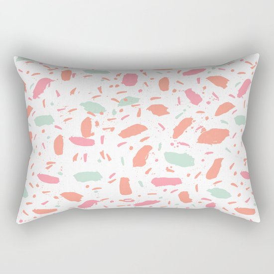 Bessie - abstract minimal modern gender neutral trendy painting dorm college office decor Rectangular Pillow