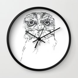 Grumpy Feathers Wall Clock