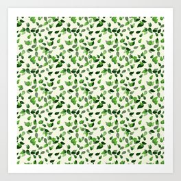 Ivy Leave Pattern Art Print