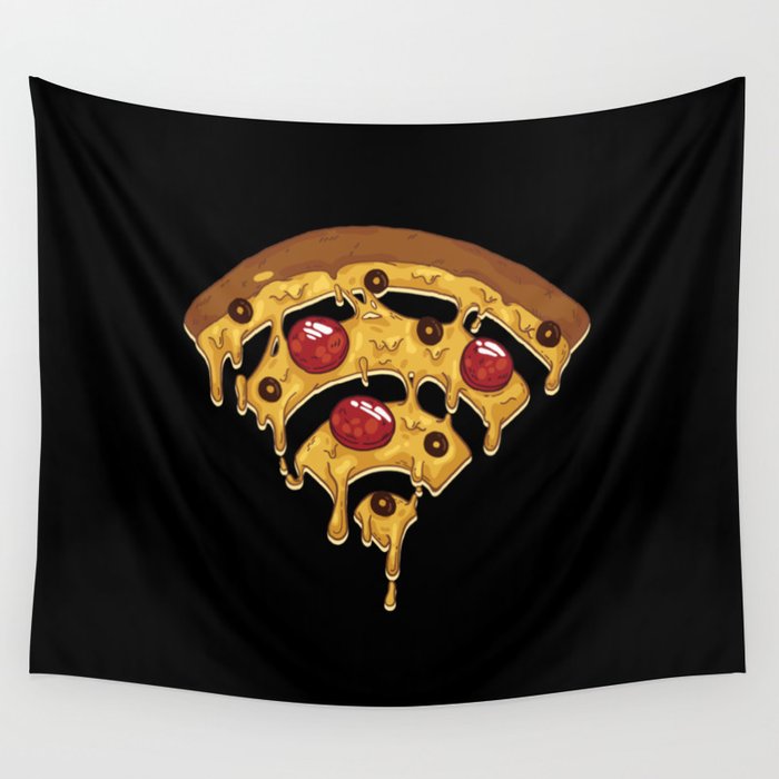 Pizza WLAN Wall Tapestry