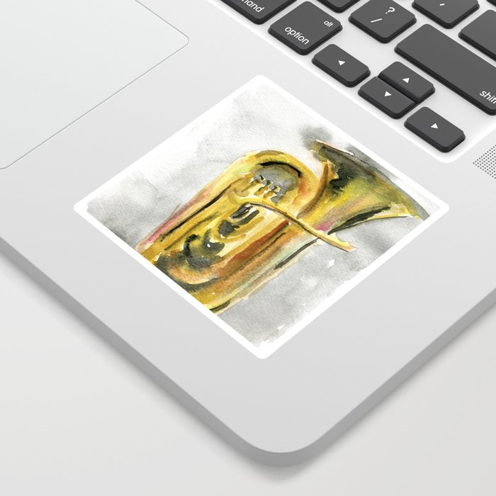 Solo Tuba Sticker By Artemasgaleria Society6