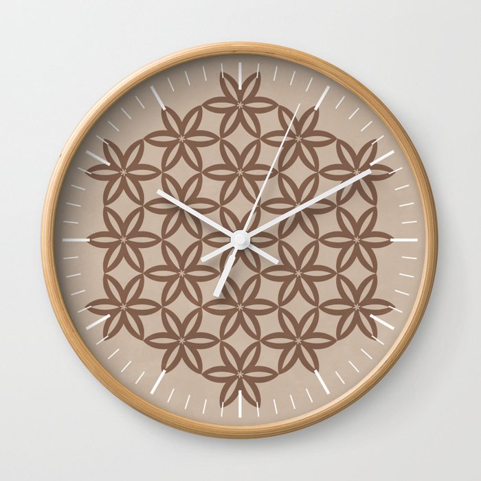 Unity Zen Flowers 3 Wall Clock