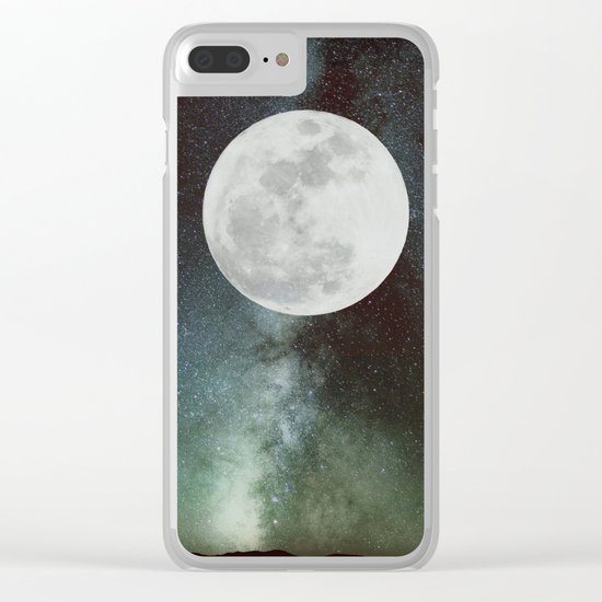 Moon phases Clear iPhone Case