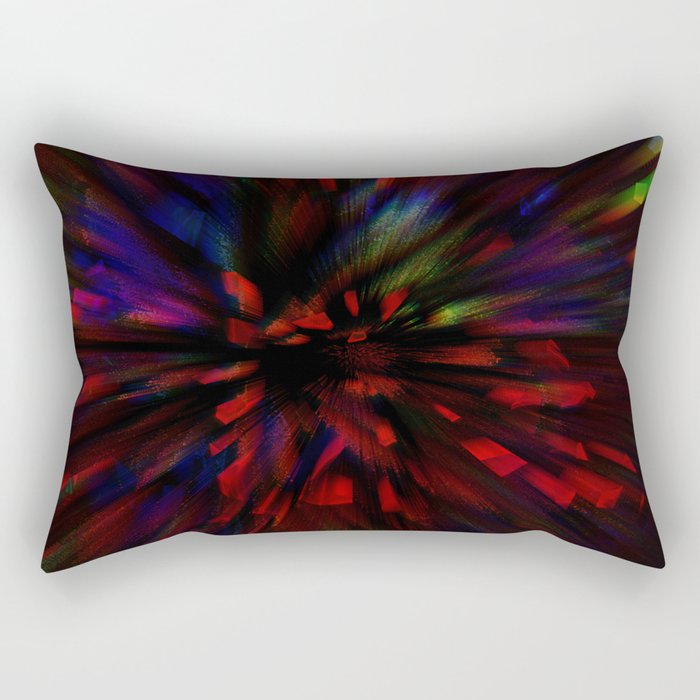 Digital motion glitch Rectangular Pillow