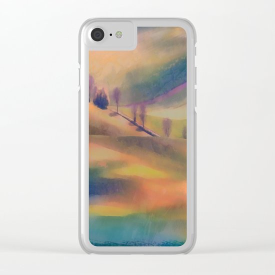 Autumn landscape Clear iPhone Case