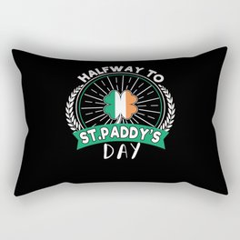 Leprechaun Shamrock Halway To Saint Patrick's Day Rectangular Pillow
