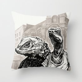 Lagartijas / Lizards Throw Pillow