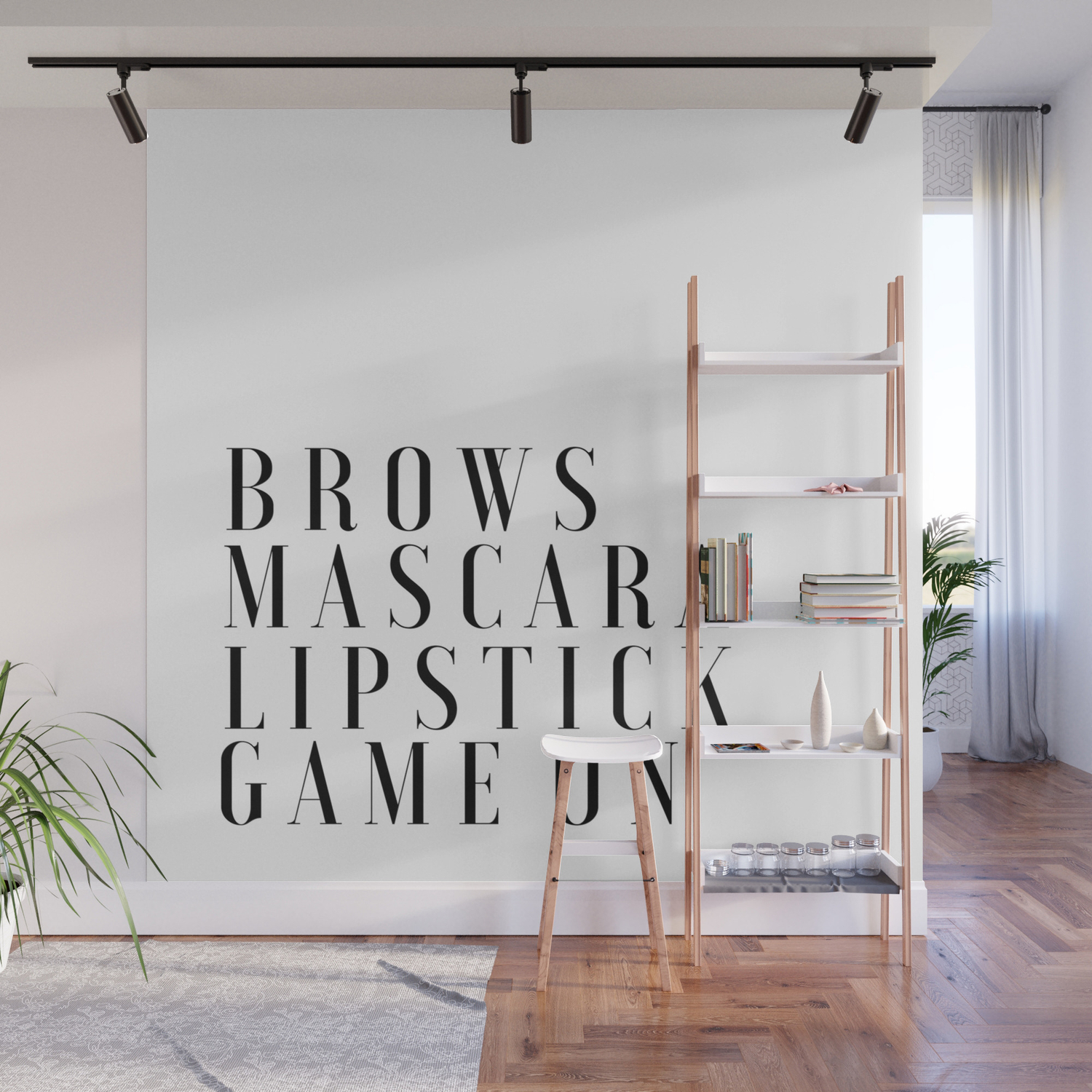 Printable Art Makeup Print Makeup Bathroom Decor Girls Room Decor Girls Bedroom Decor Mascara Print Wall Mural By Aleksmorin Society6