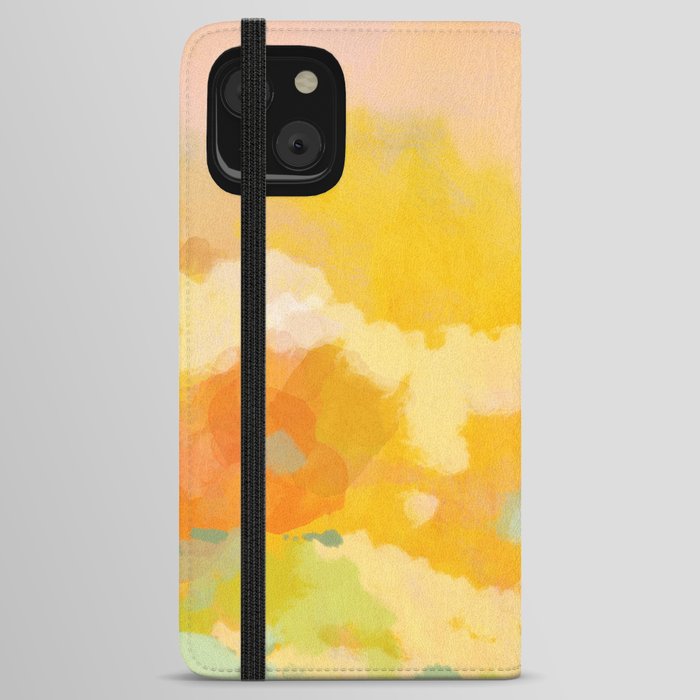 abstract spring sun iPhone Wallet Case